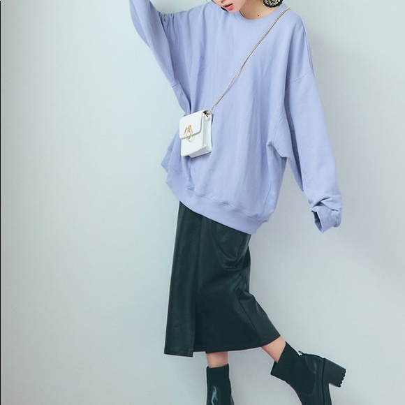 GRL Faux Leather Midi Pencil Skirt S - Picture 3 of 5